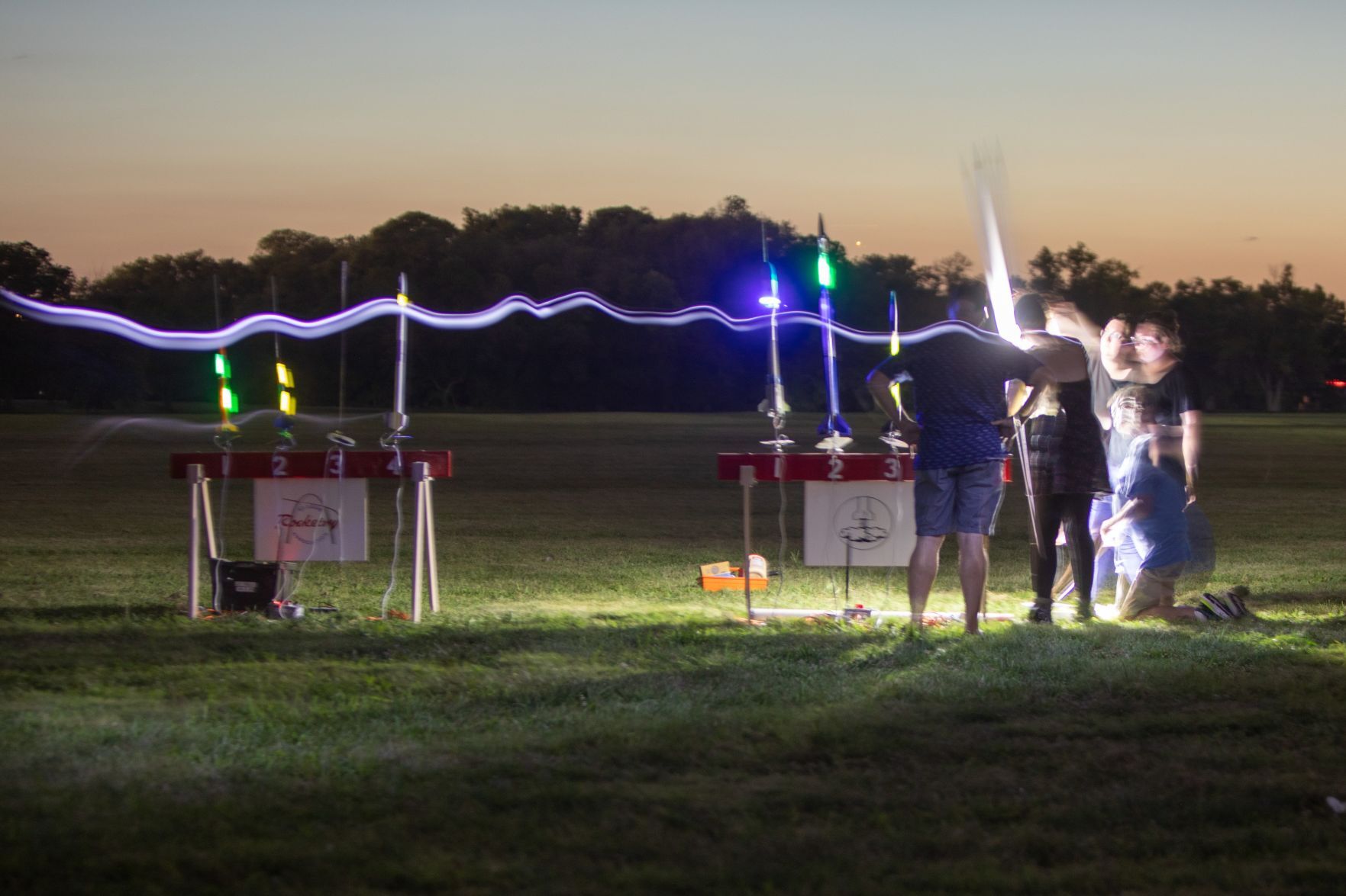 St. Louis Rocketry Association first night launch